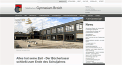 Desktop Screenshot of gymnasium-broich.de