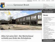 Tablet Screenshot of gymnasium-broich.de